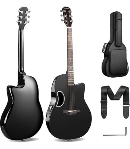 Amazon.com: Applause Elite AE44-7S Electro-Acoustic Guitar Retro
